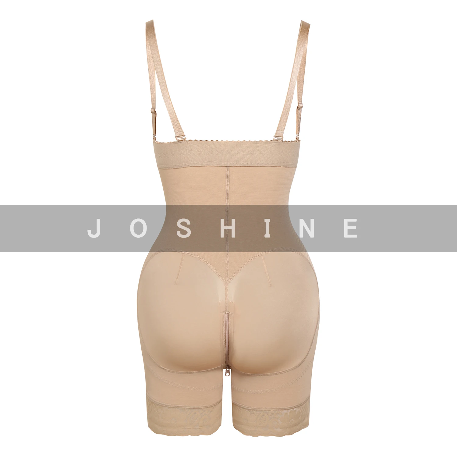 Women's Tummy Control Butt Lifter Zipper Hip Lifting Shapewear Short Bodysuit Fajas Colombianas Reductoras Y MoldeadoraWith shou