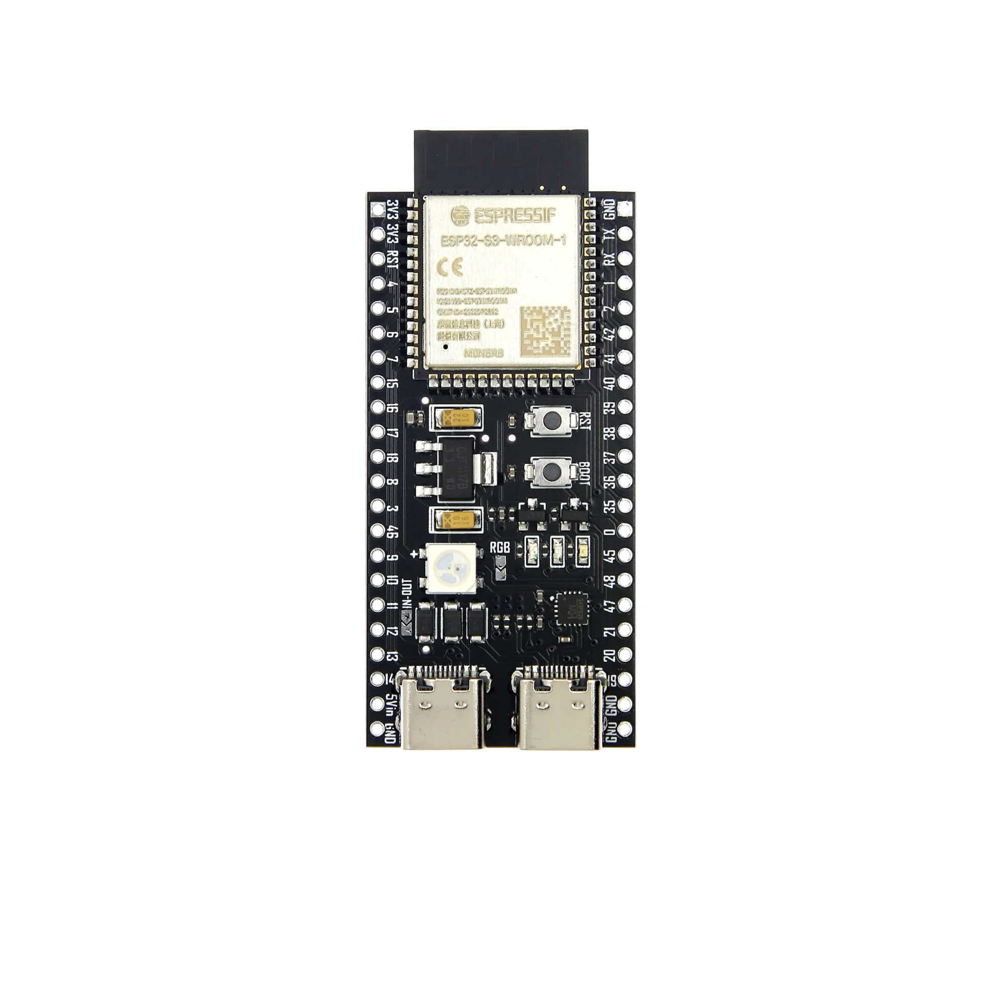 YD-ESP32-S3 N8R8 N16R8 ESP32-S3-DevKitC-1 Dual Type-C USB ESP32-S3-WROOM-1-N8R8/N16R8 Micropython ESP32S3 VCCGND VCC-GND studio |