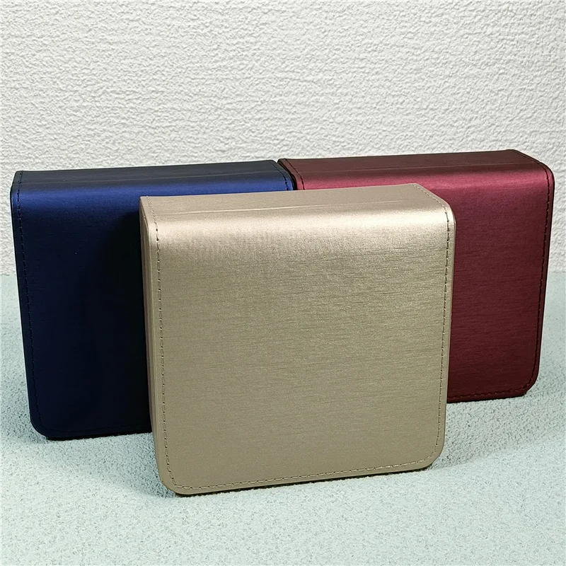 Fillet Flip Jewelry Set Leather Three-piece  Box Factory Wholesale Waterproof Watches