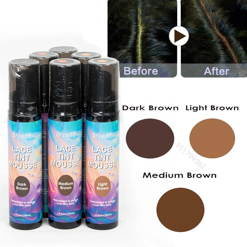 100 мл кружевной оттенок спрей для l парика кружевное покрытие головы парик
