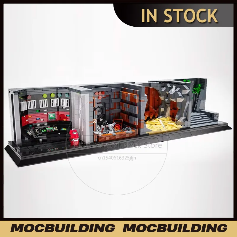 Миниатюрный конструктор с изображением космоса и фильма Moc Модель для сборки