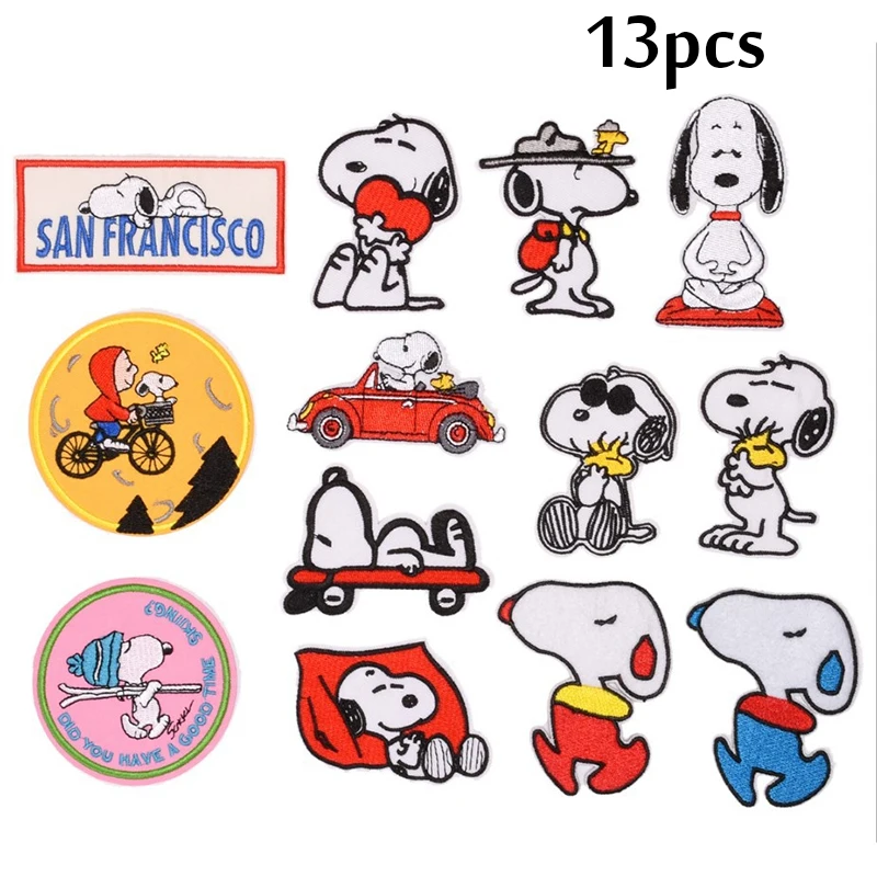 

15pcs Cartoon Patch Iron on Embroidered Patch for Clothing Fusible Patches on Clothes Garment Sticker Embroidery A-Z Clothes