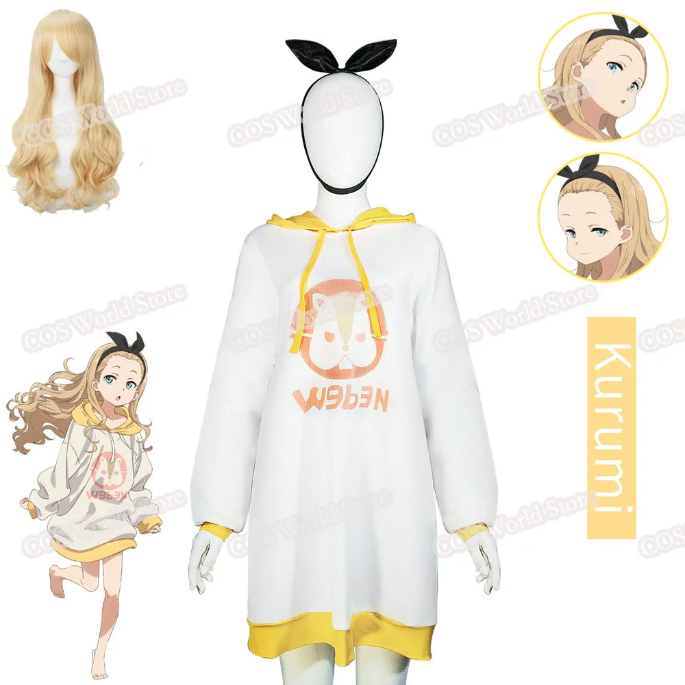 

Платье с аниме Lycoris Recoil Kurumi, костюм для косплея, Свободная Повседневная Толстовка для девочек, женские платья-свитшоты средней и длинной с пр...
