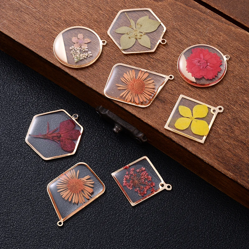 Модные подвески из смолы для изготовления ювелирных изделий круглые в виде