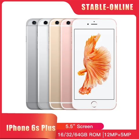 Оригинальный мобильный телефон Apple iPhone 6S Plus 4G LTE 5,5 дюйма, 2 ГБ ОЗУ, 16/64/128 ГБ ПЗУ, двухъядерный мобильный телефон IOS, 12 МП