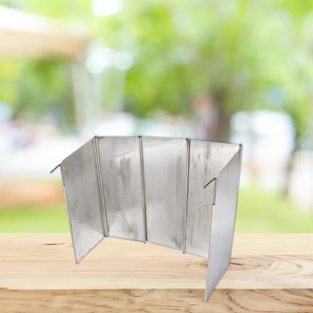 

Windshield for Outdoor Stove Windscreen Folding 5 Plates Aluminium Alloy Camping