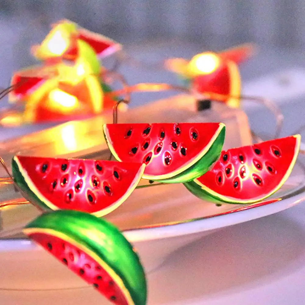 

Led Lamp Party Decoration Watermelon-shaped Led String Light Vibrant Battery-operated Fairy Light for Party for Fairy-lit