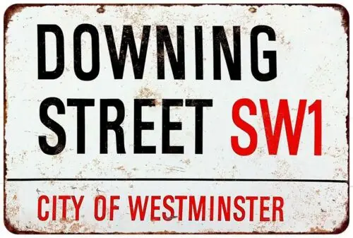 Винтажная репродукция с изображением улицы даунин Вестминстера металлический