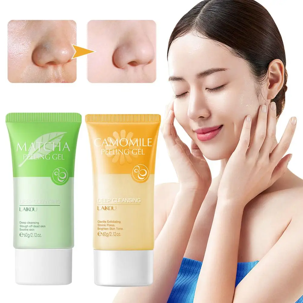 

Deep Cleansing Exfoliating Peeling Gel Facial Cleanser Care Deep Care Skin Scrub Moisturizing Smooth Gel Exfoliator Cleaner S6G6