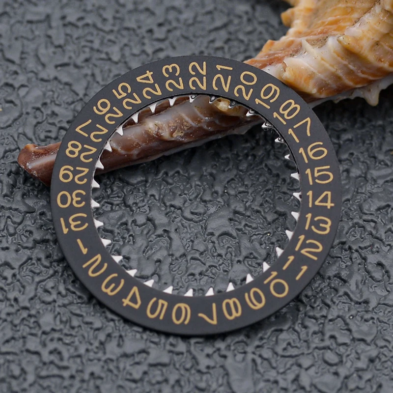 Japan NH35 NH36 Movement Crown at 3.0H/3.8H Gold Kanji Dial Wheel Date Week Wheel New Balance Watch Movement Repair Dial