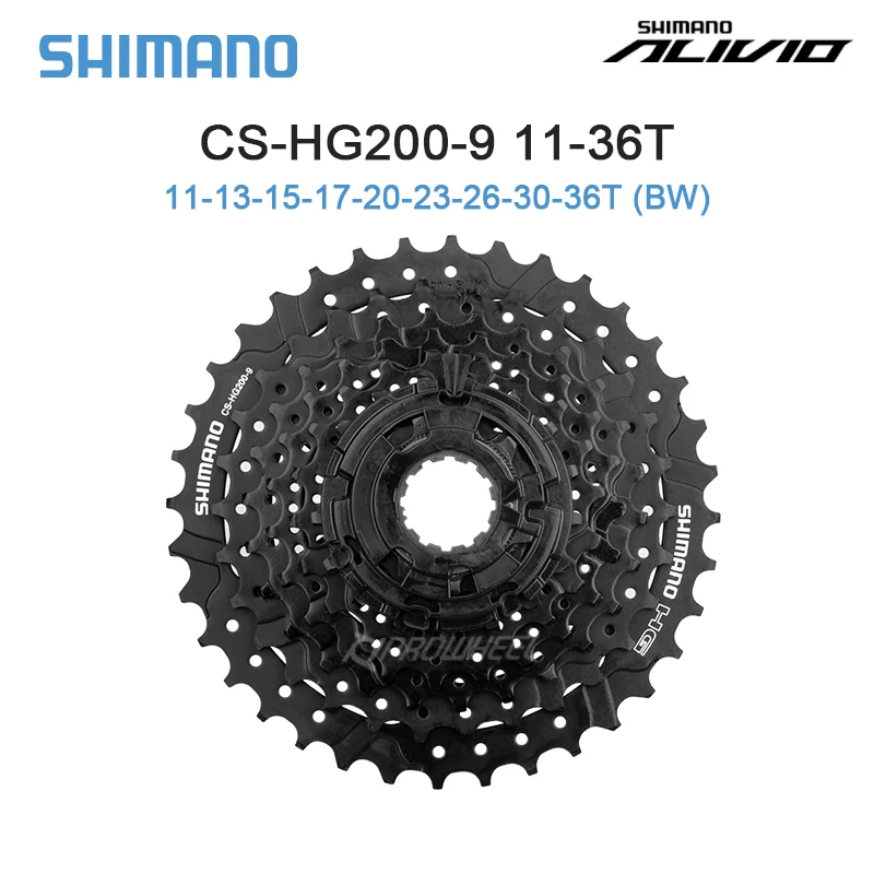 Кассета Shimano HG200 для горного велосипеда 9 скоростей 11-32T 11-36T S маховик кривошипная