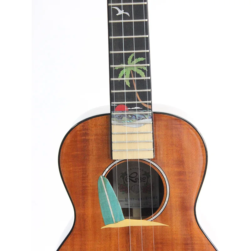 LEHO Высококачественная 26-дюймовая укулеле из цельной акации