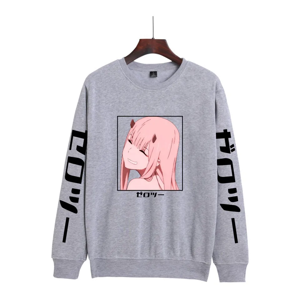 Свитшот унисекс с японским аниме принтом повседневная Милая толстовка круглым
