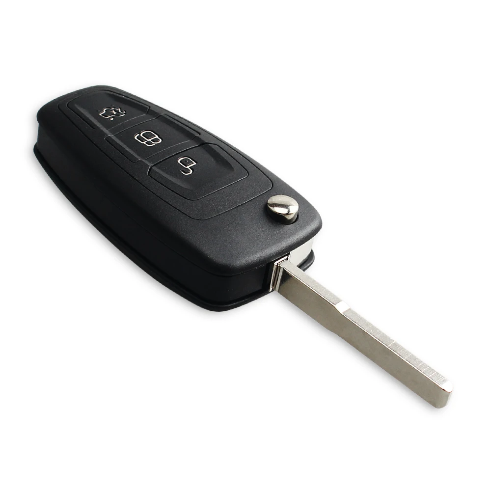 KEYYOU 3 пуговицы 4D63 4D60 чип 433 МГц спросить FSK флип ключ брелок для Ford C-Max Focus Fiesta Mondeo