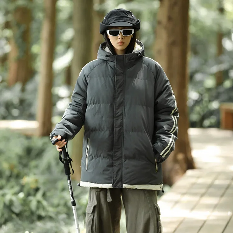 Мужское пуховое стеганое пальто зима 2023 новый стиль молодежная корейская модная