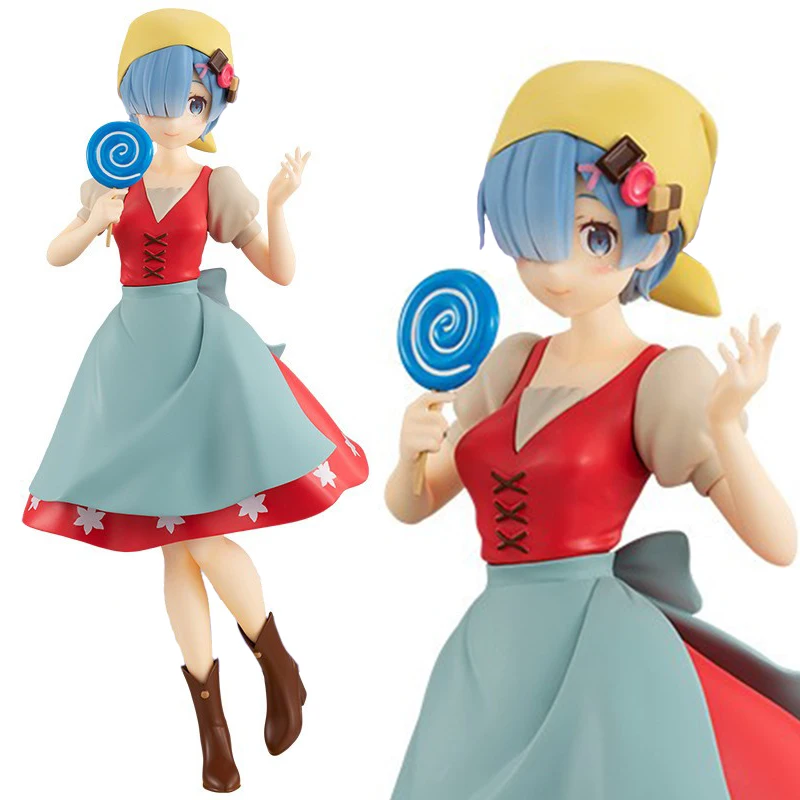 Оригинальный аниме Re:Life In A другой мир от нуля фигурка Ram Rem игральные карты модель