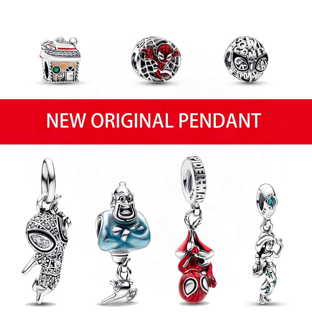

Free Shipping Fashion Jewelry Fit Pandora Charms Beads Disney Marvel Vengadores Series Spider Man Hulk Original Wholesale SP032