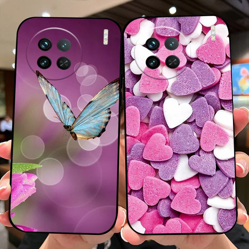 Милый противоударный мягкий Силиконовый ТПУ чехол для телефона Vivo X90s бампер X90 Pro