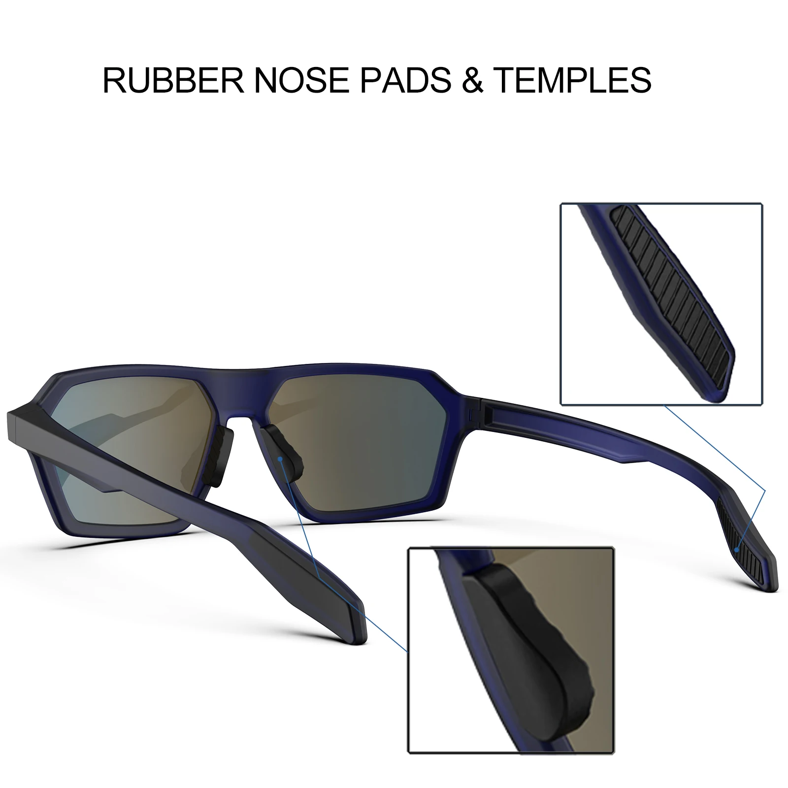 Мужские поляризованные солнцезащитные очки UV400 для вождения и езды на рыбалке с