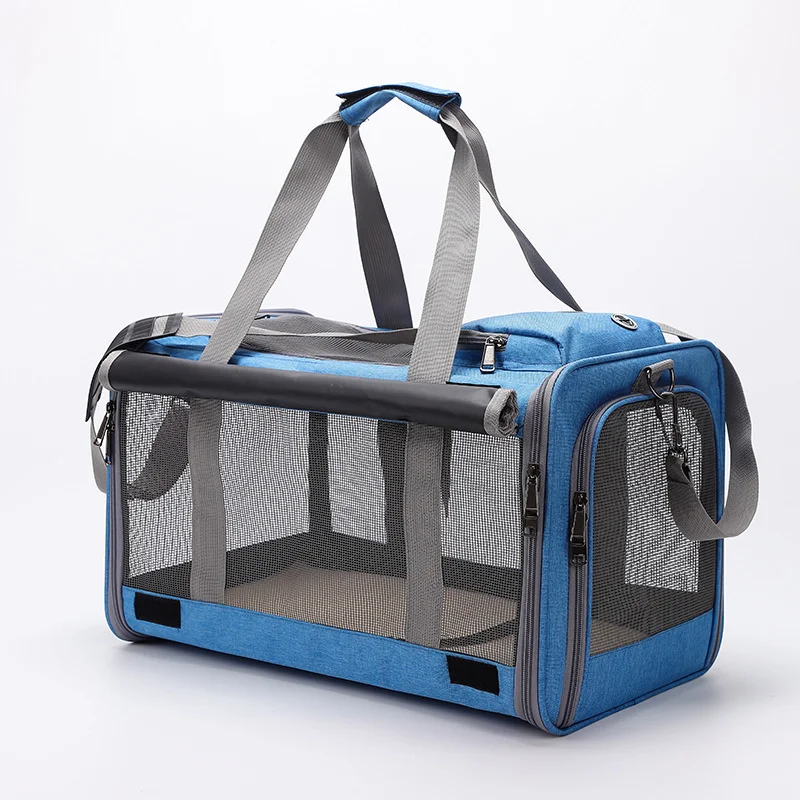

Складная сумка для домашних животных, воздухопроницаемая Удобная переносная сумка большой вместимости для собак и кошек