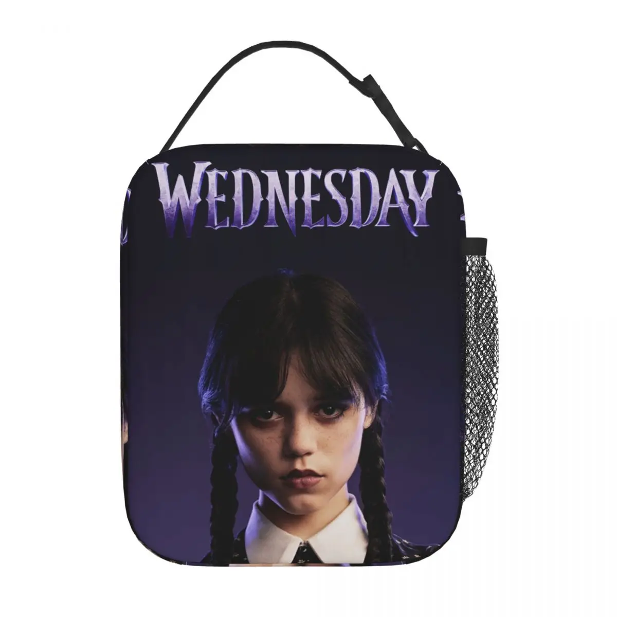 

Wednesday Addams Thermal Insulated Lunch Bags for Work Jenna Ortega Reusable Food Container Bags Thermal Cooler Food Box
