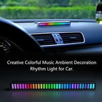 rgb car sound control lights car decoration led light voice activated music rhythm ambient lamp home car decor interior light