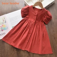 bear leader girl casual dress 2022 new fashion princess dresses girls sweet costumes cute outfits baby girls vestidos for 3 7y