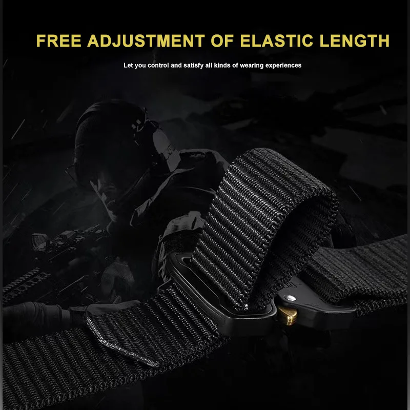 

Nylon Belt Durable Must-have Top-quality With Multiple Pockets Camping Tactical Belt Stylish Popularity Tactical For Men Hiking