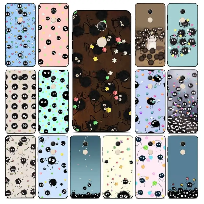 

MaiYaCa Studio Ghibli Spirited Away Soot Totoro Phone Case for Redmi Note 8 7 9 4 6 pro max T X 5A 3 10 lite pro