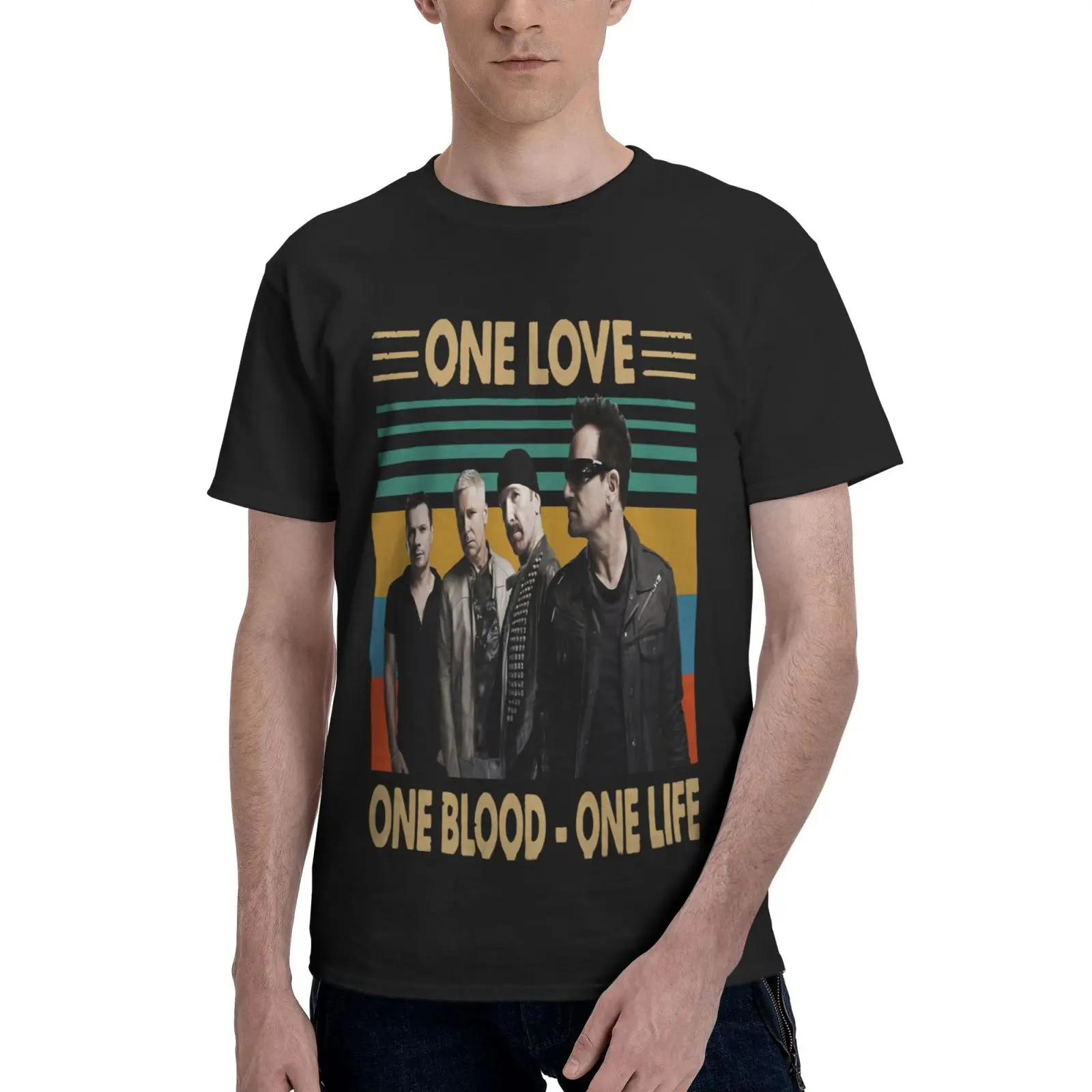 

U2 Band One Love One Blood Men T-Shirt Men's T-Shirts Tshirts For Men Men's T-Shirts Men's Shirt Men T-Shirt Clothing Clothing