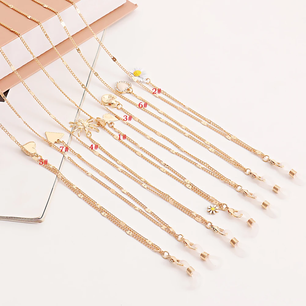 

Fashion Lightweight Glasses Chain Holder Necklace Sunglasses Lanyard Non-slip Metal Holder Strap Eyewear Braid Accessories