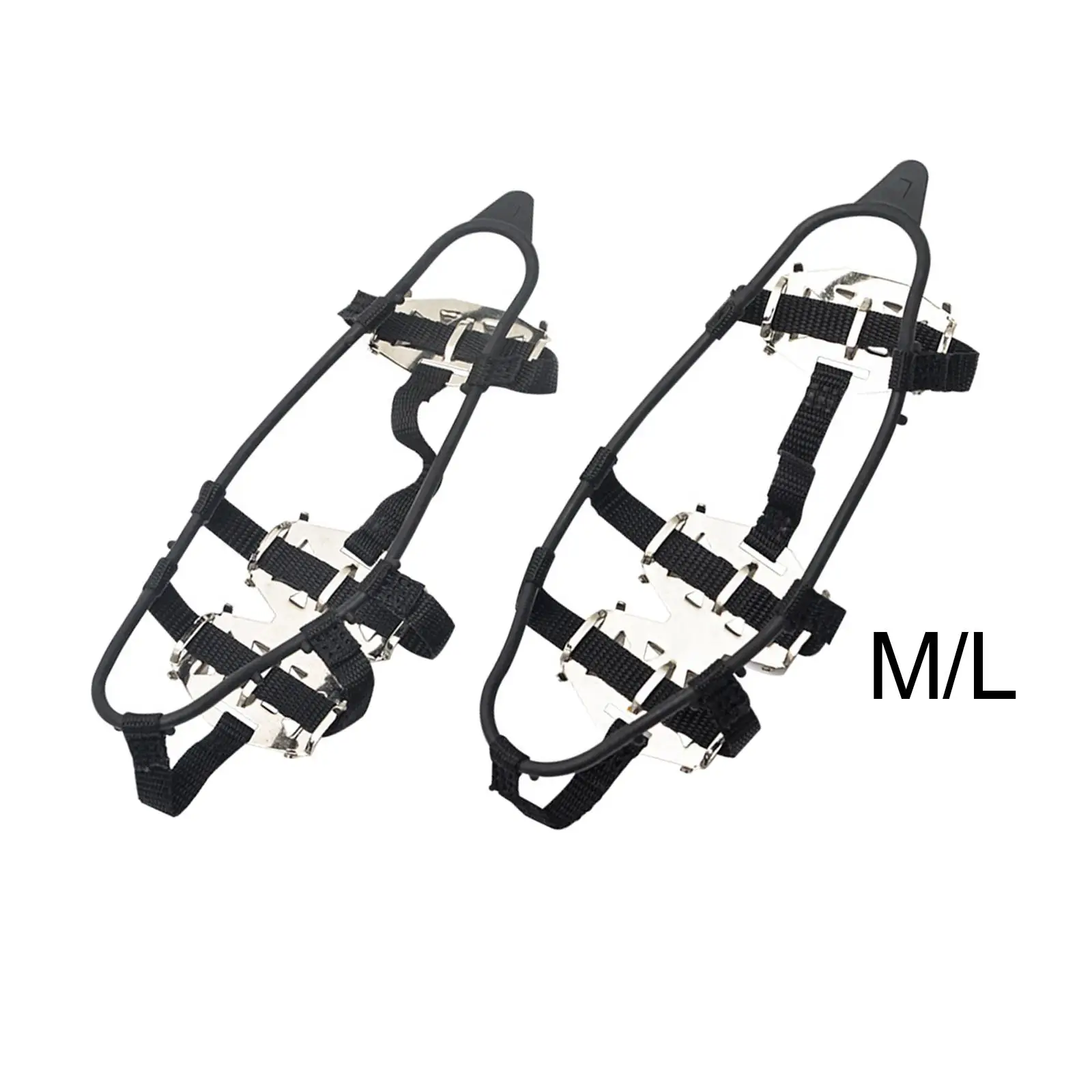 

Non Slip Crampons 24 Tooths Snow Grips for Boots 2 Pieces Durable Shoe Cover