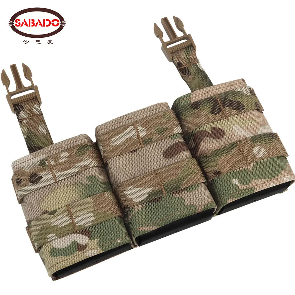 Tactical Medium Plate Carrier Front Panels Magazine Pouch 7.62 Triple Kywi Insert Molle QD Hook Loop M4 Airsoft Paintball Bag
