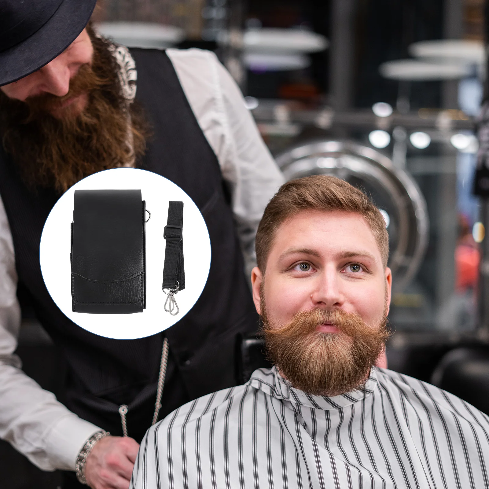 

Storage Bag Hairstylist Supplies Barber Scissor Holder Tool Pouch Combs Organizer Tools