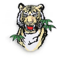 tiger head large cloth stickers ironing embroidered punk clothing for on applique sew coat big back patch diy t shirt decor