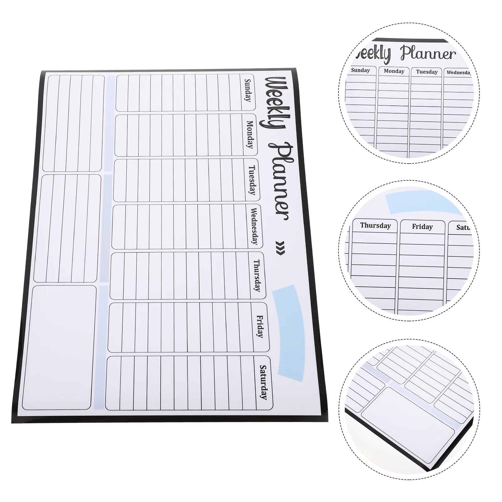 

Calendar Board Dry Fridge Erase Weekly Magnetic Planner Whiteboard Wallmonthly Glass Refrigerator Schedule White Notepad