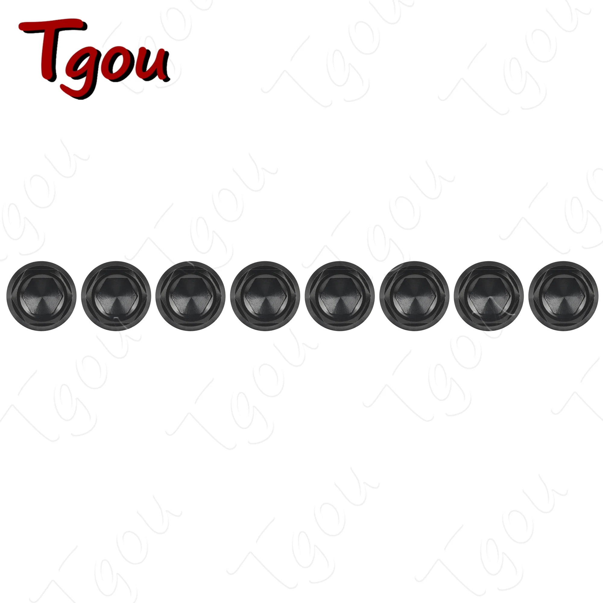 Титановый болт Tgou M10x20 ~ 90 мм, шаг 1,25/1,5 мм, фланец, внутренние внешние шестигранные винты для дискового тормоза мотоцикла, 8 шт.