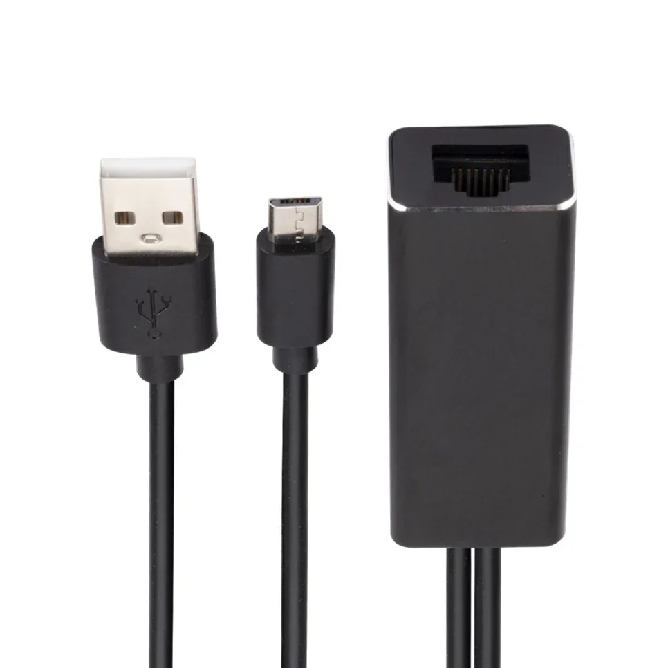 Адаптер Ethernet с USB 2 0 MICRO на сетевую карту адаптер 100 Мб для Fire TV Stick ТВ-карта без