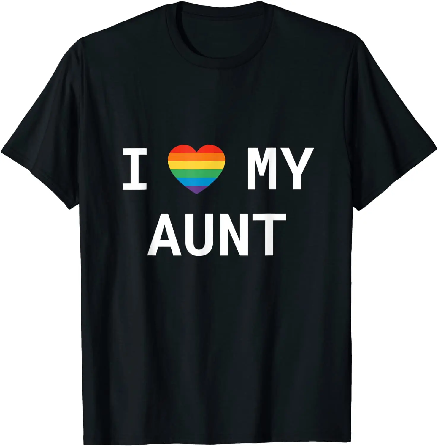 

LGBT Gay Pride Rainbow I Love My Aunt T-Shirt