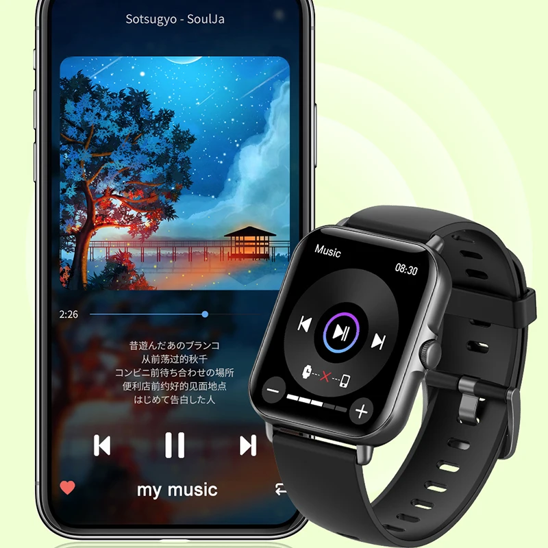 2022 New Bluetooth Answer Call Smart Watch Men Full Touch Dial Fitness Tracker IP67 Waterproof Smartwatch men women +Box |