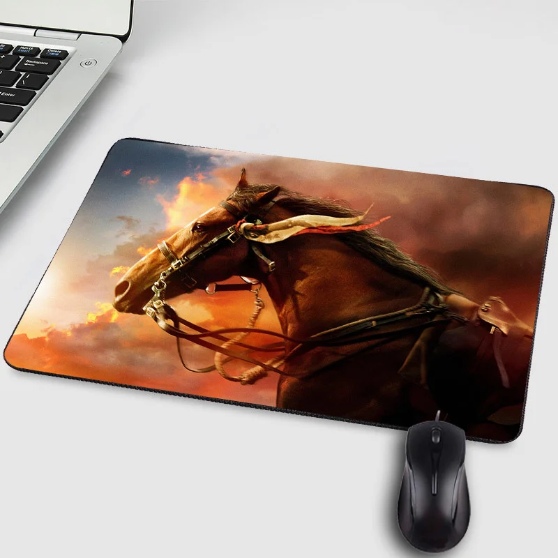 

MousePad Computer Gaming Desk Mat Art Gamer Anime Anti-slip Cartoon Kawaii Horse Office Decoration Carpet Keyboard Pad