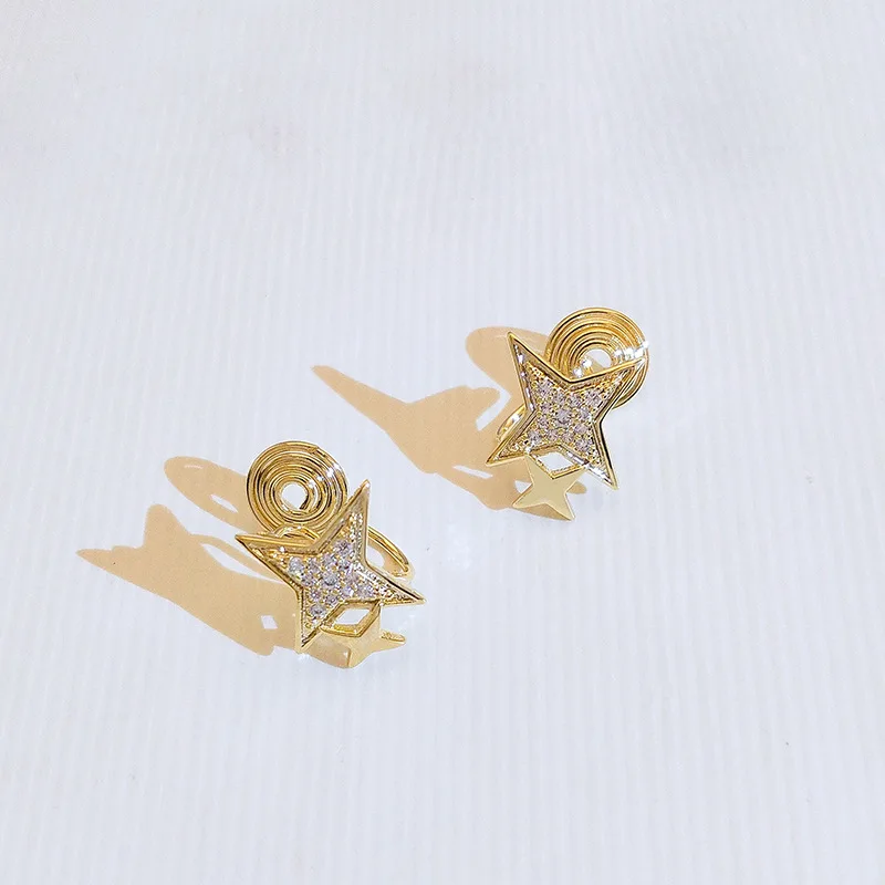 

14K Gold Filled Diamond Jewelry Stud Earring for Women DIWENFU Aros Mujer Oreja Jewellry Diamond Orecchini Garnet Earring Girls