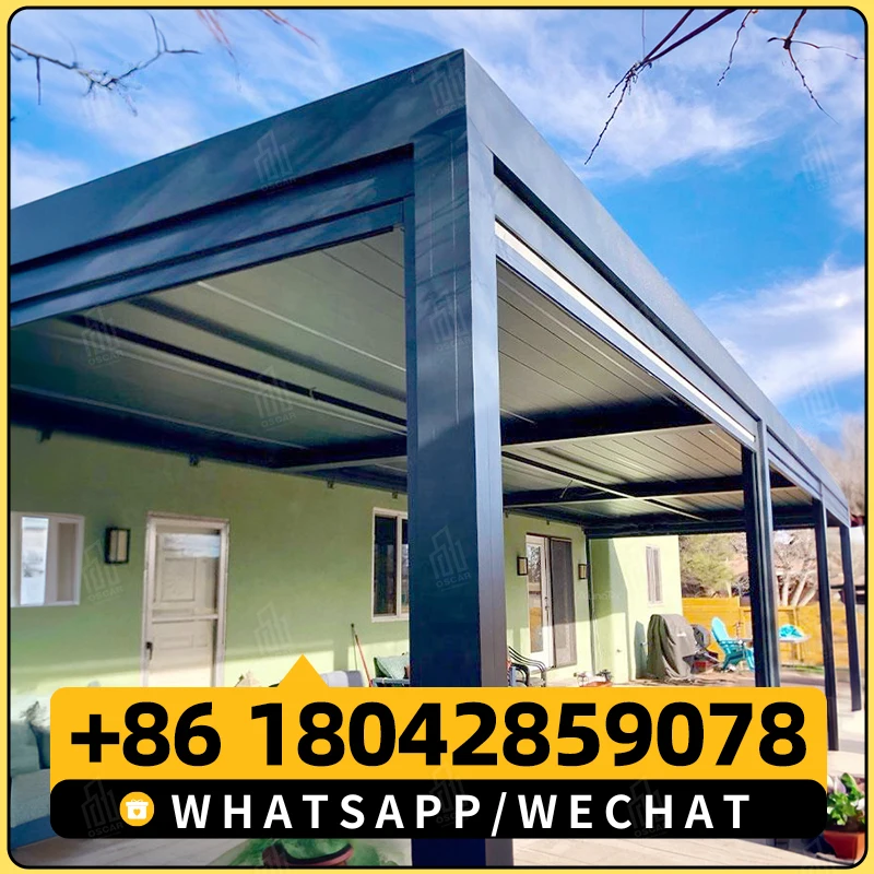 Открытый патио балкон ветрозащитные и водонепроницаемые рулонные жалюзи с