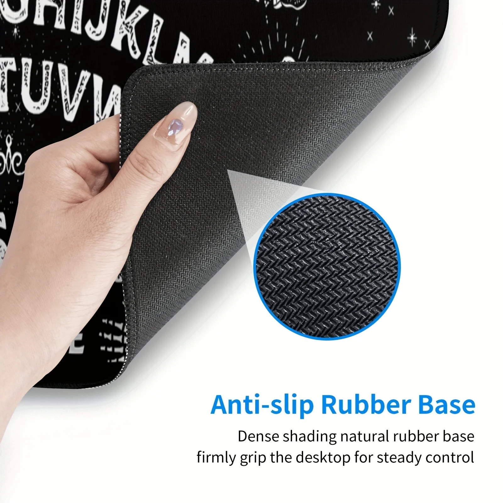 Загадочный призрак готический игровой коврик для мыши большой настольный черный