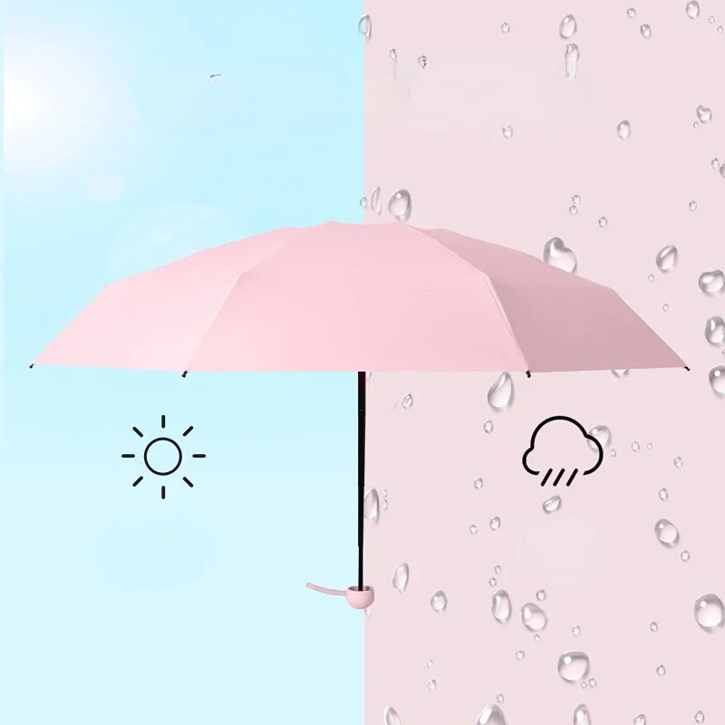 Женский солнцезащитный мини-зонт 18 см