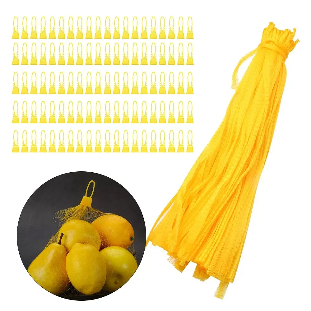 

2023NEW Woven Mesh Bag Strong Stretchable 15 inch Mesh Bag Reusable for Vegetables Fruits Package Net Bag With Buckle