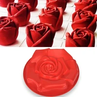 cake silicone mold flower rose decorating fondant mold cupcake jelly candy chocolate decoration baking tool accessories moulds
