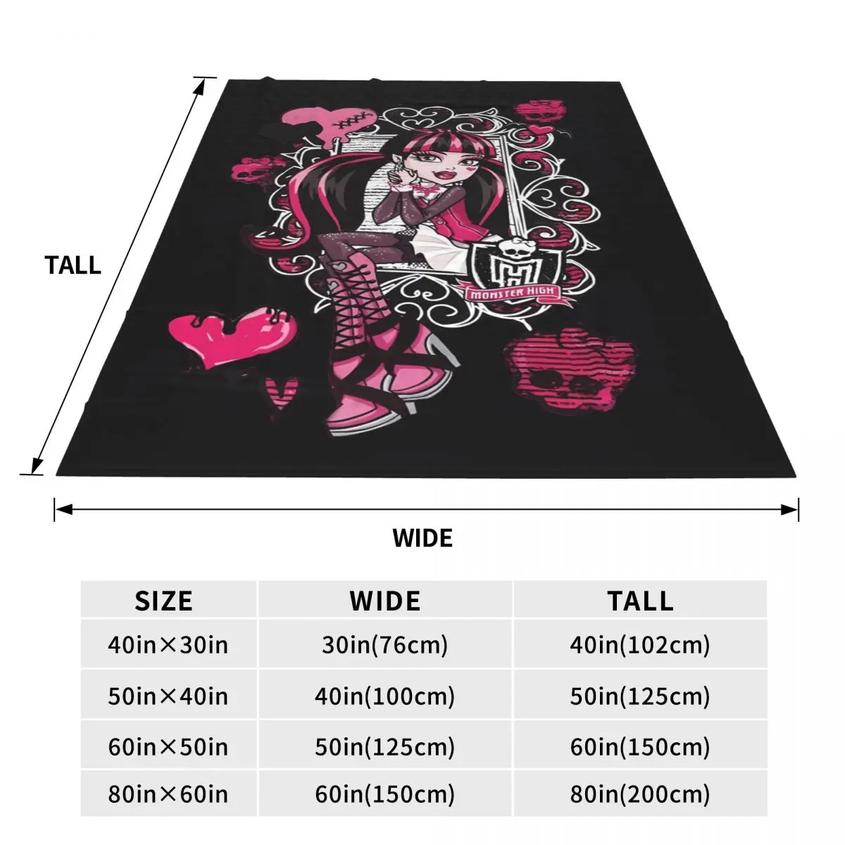 Мягкое одеяло для пикника Monster крутое фланелевое покрывало спальни графический