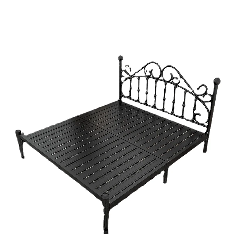 120×200cm Bedroom Dormitory Simple Modern Teenage Single Double Home  Bed For Teenage Stable Twin Bed Frame