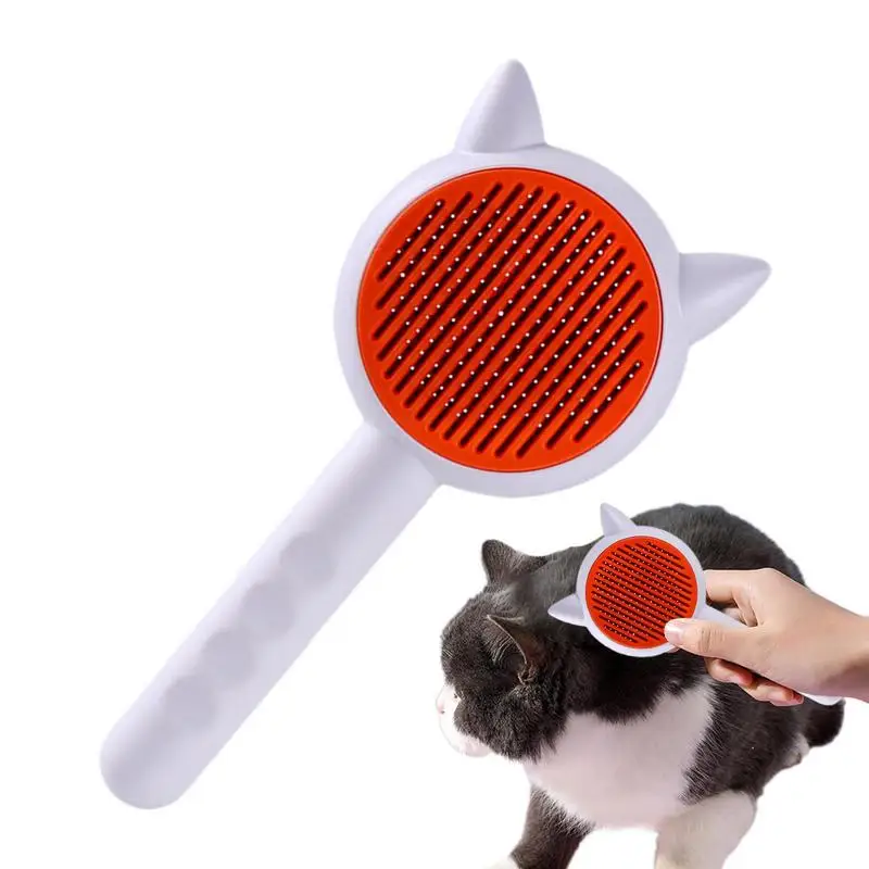 

Self Cleaning Grooming Brush Dog Grooming Brush One-Click Cleaning Slicker Pet Grooming BrushShedding Grooming Tools